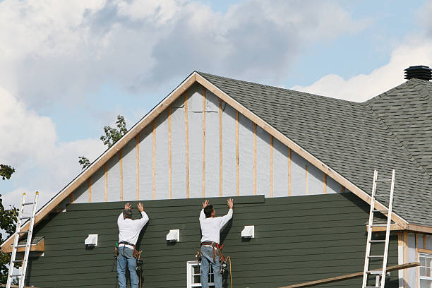 Professional Emergency Siding Repair technician working in Jamestown, NC